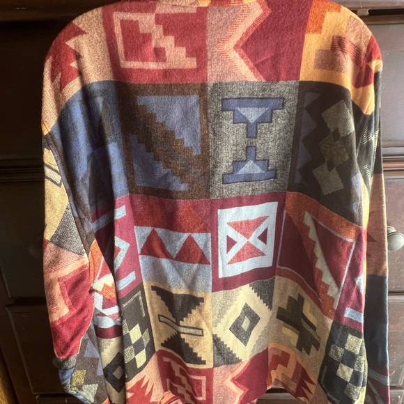Monterey by Koret Aztec Print Jacket – Red & Blue Southwestern Style - Picture 3 of 3